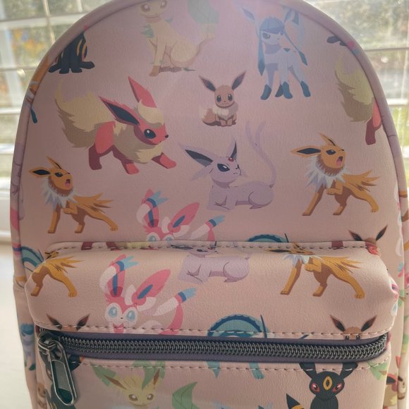 New Loungefly Pokemon Eevee Evolutions Mini Backpack - Picture 3 of 11